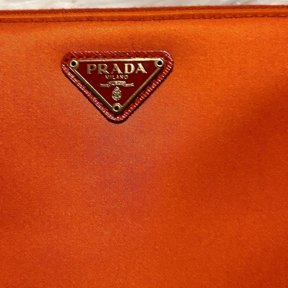 Orange Nylon Prada Zippy Wallet - Picture 4 of 4